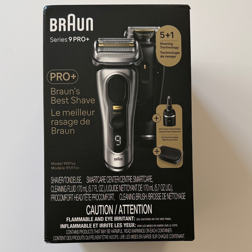 Braun Series 9 Pro Electric Shaver - Black and Silver